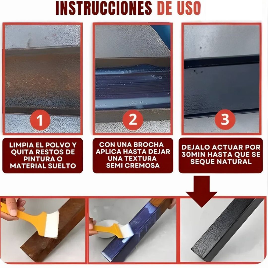 OxidBlock™ 1kg + Brocha de Regalo | Restaura tus Metales y Elimina el Óxido para Siempre.