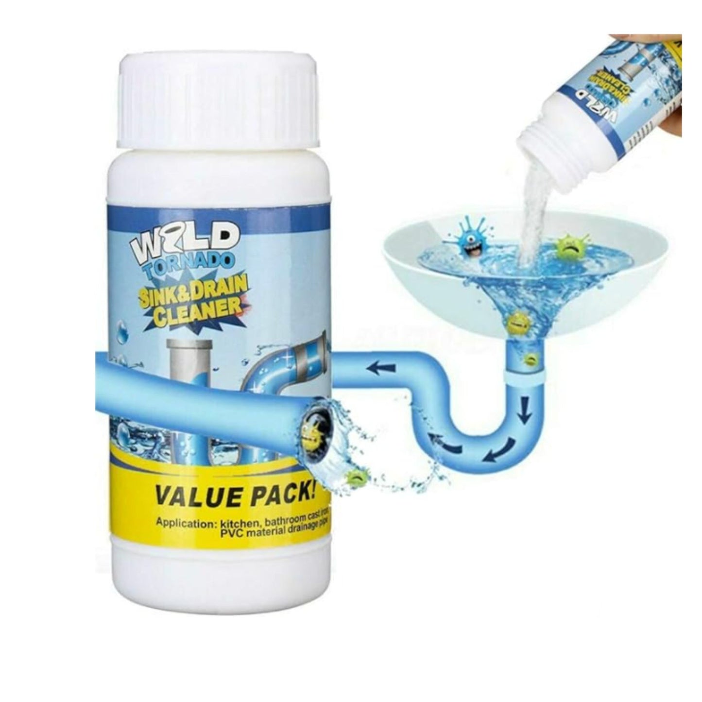 Destapador De Drenage Baño Cocina 110 Grs