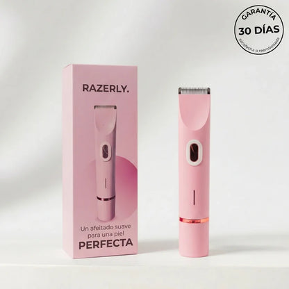 Razerly™ | Depiladora Íntima y Corporal 2 en 1: Piel Suave al Ras, Sin Cortes, Sin Dolor y Sin Granitos en Minutos.