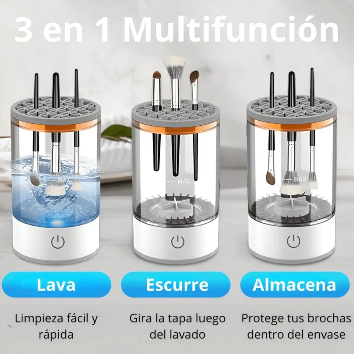 Limpiadora Brochas De Maquillajes Usb