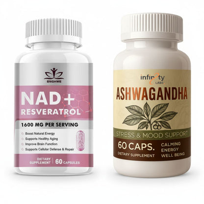 PACK Mente & Calma | Ashwagandha & NAD + Resveratrol