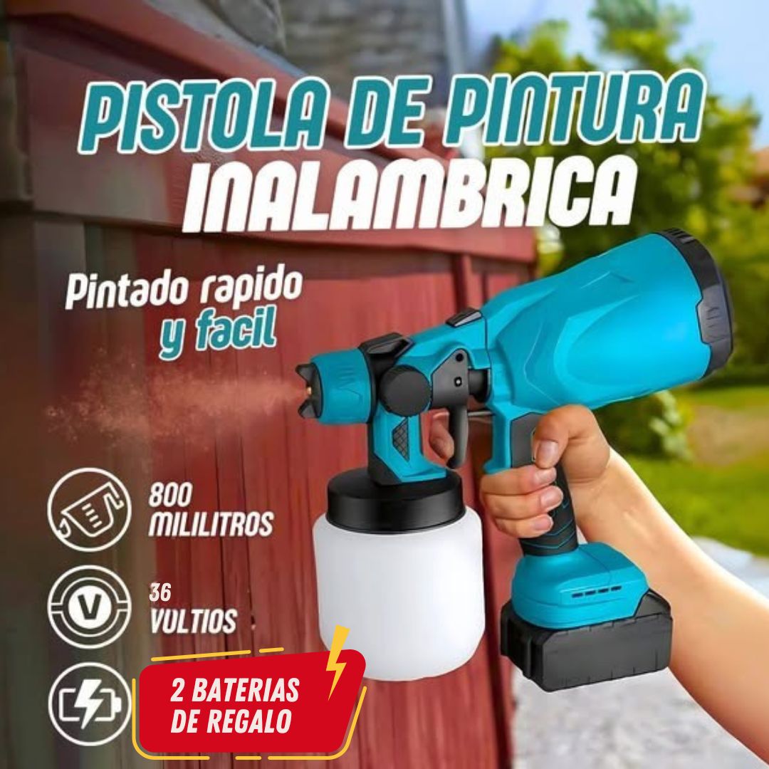 Pistola Pintura Tasbel II ™ | + 2 BATERÍAS DE REGALO!